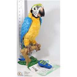 REMOTE CONTROL PARROT WITH MANUAL, REMOTE  AND