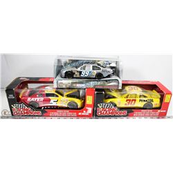 2 NASCAR 1:18 DIE CAST STOCK CARS & 1:24 DIE CAST