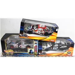3 HOTWHEELS NASCAR DIE CAST CARS