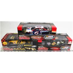 3 RACING CHAMPIONS 1:24 SCALE NASCAR DIE CAST CARS