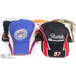 LOT OF 5 ASST COLOR NEW NASCAR BALL CAPS