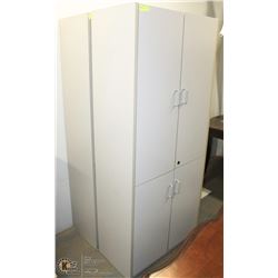 PAIR OF 31"X71"X16" STORAGE CABINETS