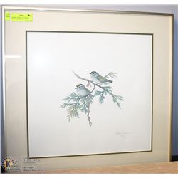 FRAMED, SIGNED, LTD EDITION PRINT SIGNED BY AN