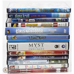 BOX OF DVD'S INCL STAR WARS THE PADAWAN MENACE