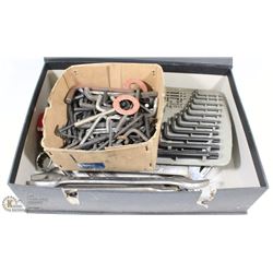 FLAT OF ASST WRENCHES & ALLAN KEYS