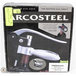 NEW ARCOSTEEL CORKSCREW W/STAND