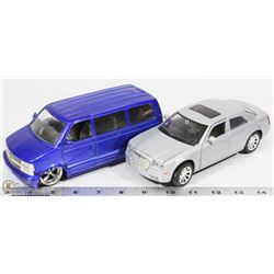 PAIR OF DIE CAST CARS - CHRYSLER 300 & 2001 CHEVY