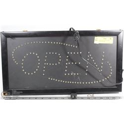 LED OPEN SIGN WITH 3 LIGHT PATTERN OPTIONS
