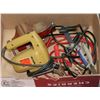 Image 1 : FLAT OF BOOSTER CABLES, B & D JIG SAW, VICE,