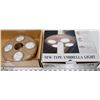 Image 1 : LOT OF TWO UMBRELLA LIGHTS WITH NO POWER CORDS