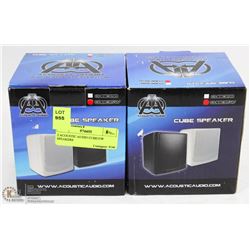 2 ACOUSTIC AUDIO CUBE35W SPEAKERS