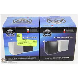 2 ACOUSTIC AUDIO CUBE35W SPEAKERS