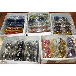 BOX OF NEW ASSORTED SUNGLASSES X5