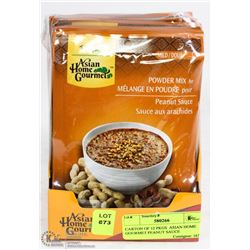 CARTON OF 12 PKGS  ASIAN HOME GOURMET PEANUT SAUCE