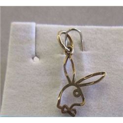 PENDANT - STAMPED 10K YELLOW GOLD - PLAYBOY BUNNY