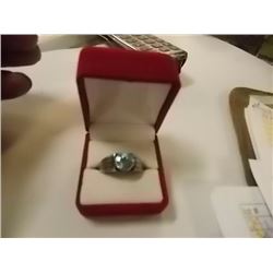 RING - STERLING SILVER - BLUE