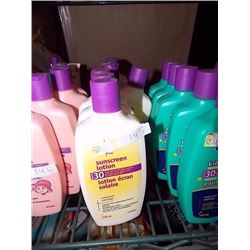 LOT OF SUNSCREEN - 30SPF - 4 TTL - WHITE BOTTLE