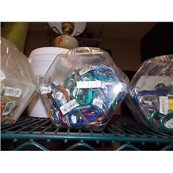 BIN OF ALUMINUM CARABEENERS