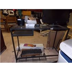 HALL TABLE / DESK - METAL & GLASS