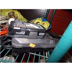 RYOBI BATTERY & CHARGER - LITHIUM