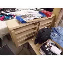 QUEEN HEADBOARD WITH SLIDING BOOK CASE