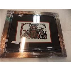 FRAMED RICHARD SHORTY PRINT - FROG - COPPER DESIGN
