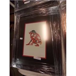 FRAMED RICHARD SHORTY PRINT - FROG DANCER