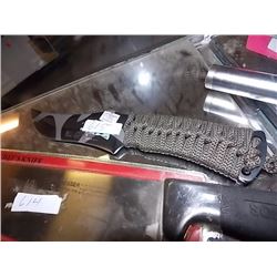 COLUMIA CAMO HUNTING KNIFE WITH ROPE TIED HANDLE