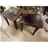 Image 1 : MAHOGANY END TABLES - 2 TTL