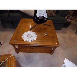 WOOD COFFEE TABLE - 34" SQUARE