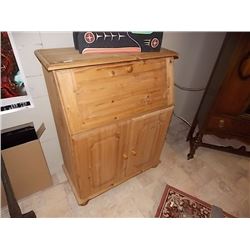 OLD COUNTRY PINE PANTRY - DROP FRONT - 3 DRAWER