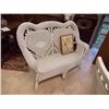 Image 1 : WHITE WICKER SOFA