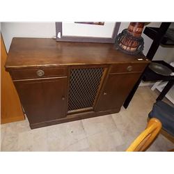 VINTAGE MAHOGANY BAR CABINET - 1930'S