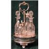 Image 1 : A late 18th century four bottle cruet set on silver stand by Robert and David Hennell, London 179...