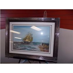 FRAMED PICTURE - TALL SHIP