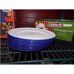 ENAMEL COATED PLATES - NEW - 14 TTL