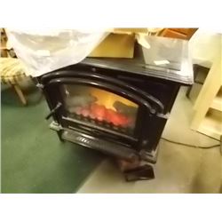 ELECTRIC FIRE PLACE  - as-is WORKING - NEEDS FOOT REPAIR