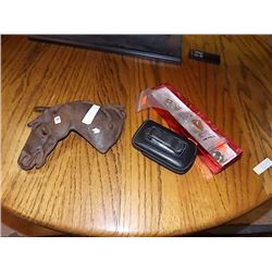 CAST IRON HORSE, PINS & CELL PHONE