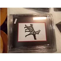 FRAMED RICHARD SHORTY PRINT - TIMBER WOLF