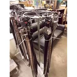 COMMERCIAL CHROME BELT DISPLAY STAND