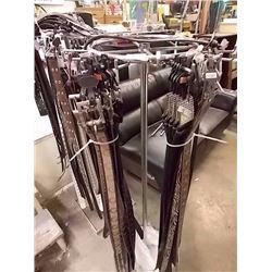 COMMERCIAL CHROME BELT DISPLAY STAND