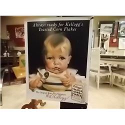 MEMORABILIA ADVERTISING SIGN - METAL - KELLOG'S
