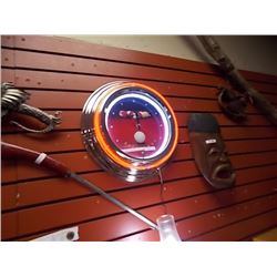 NEW ROUND NEON LIGHTED BILLIARD CLOCK
