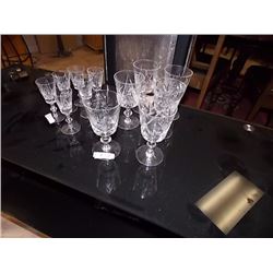PIN WHEEL CRYSTAL LIQUIOR GLASSES - 12 TTL