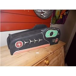 FIRST NATIONS CARVED HEAD DRESS - SIGNED - LAURENCE ANDREWS