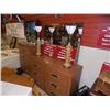 Image 1 : RETRO DRESSERS - 4 DRAWER & 6 DRAWER WITH MIRROR 2 DRESSERS - 1 MONEY