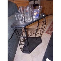 METAL & WOOD 3' CORNER STAND