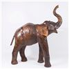Image 1 : Leather Elephant Figure