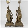 Image 1 : Pair Classical Figural Spelter Lamps