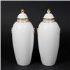 Image 2 : Pair English Covered Porcelain Urns